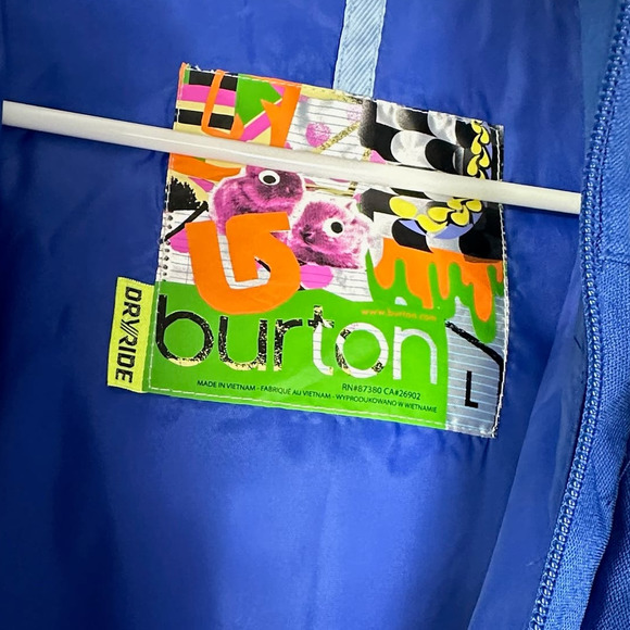 Burton Blue Ski Jacket Size L - Picture 10 of 16